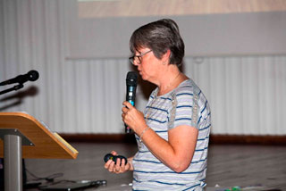 Picture of Sharon Skade delivering Physical Development training